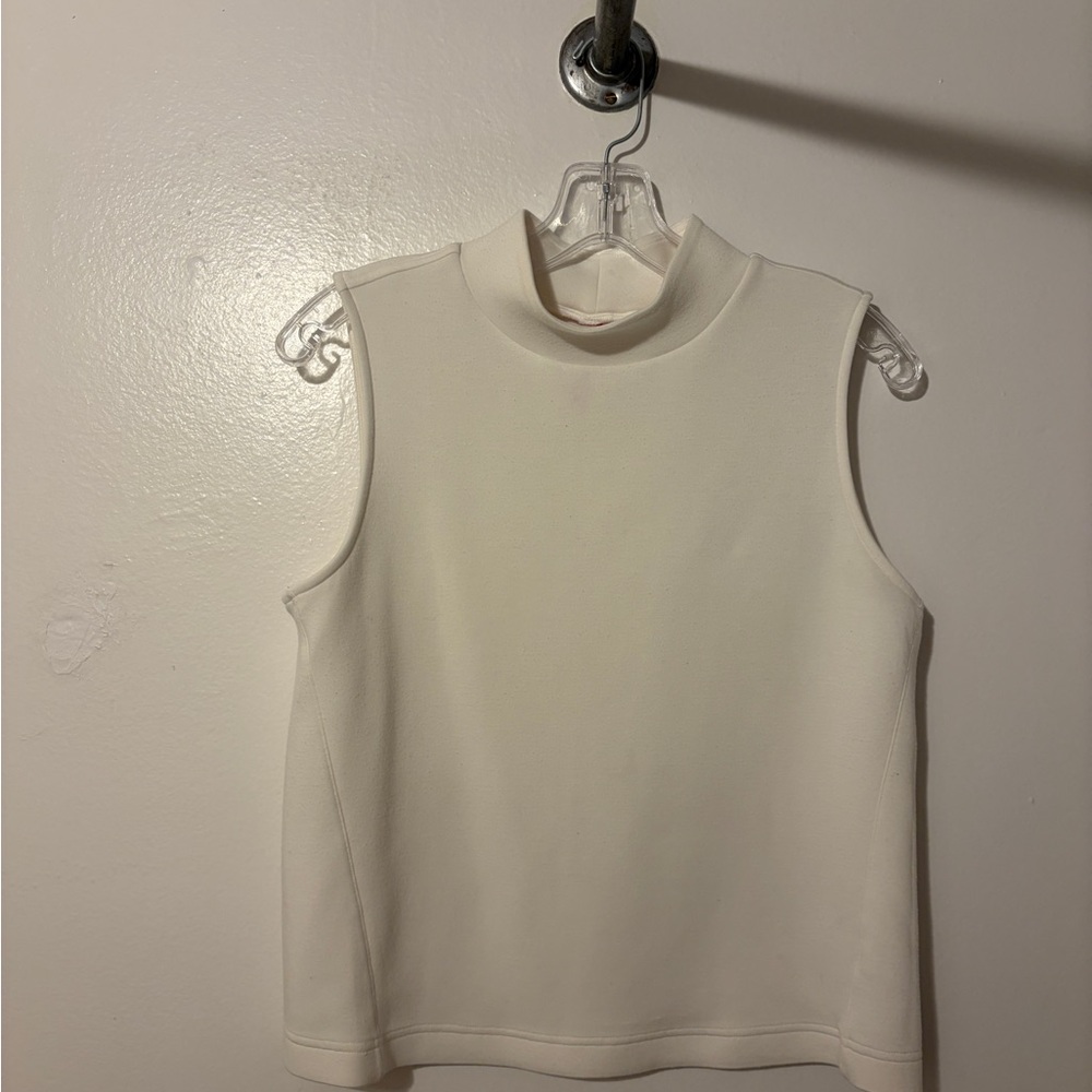 SPANX Mock Neck Top - White